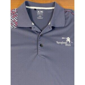 Adidas Golf Clima Cool Polo Shirt Men’s XL Spyglass Hill Moisture Wick Quick Dry